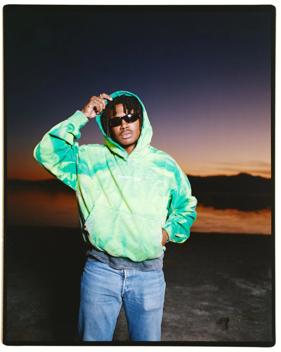 Sun Faded Green Icon Hoodie 4 Sun Faded Green Icon Hoodie - Image 2