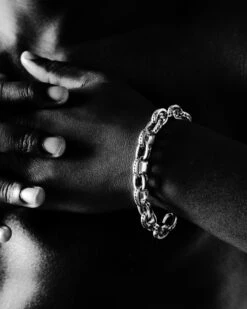 Monogram Icon Link Bracelet -Twojeys Sales Store DSC2952NETA 1