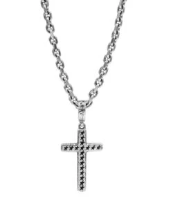 Big Monogram Icon Cross Necklace
