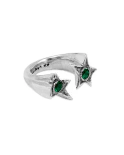 Green Two Stone Ring -Twojeys Sales Store FT015 3f76ad1b d071 4593 9a48 d5ddc3c6911b
