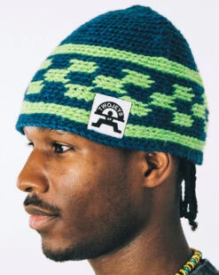 Knit Blue Beanie -Twojeys Sales Store ISLABONITA2025 ECOMMERCE HAT blue green5
