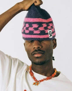 Knit Purple Beanie -Twojeys Sales Store ISLABONITA2025 ECOMMERCE HAT blue pink4