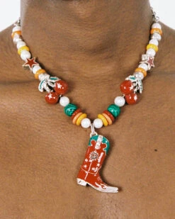 Summer Boot Necklace -Twojeys Sales Store ISLABONITA2025 ECOMMERCE NECKLACE cowboy boot