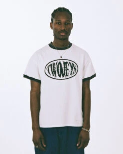 Two Tone Oval T-Shirt -Twojeys Sales Store ISLABONITA2025 ECOMMERCE T SHIRT white black flames logo