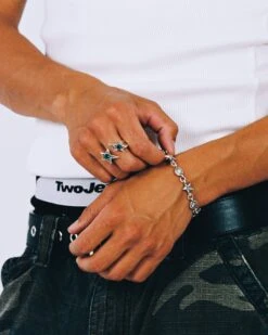 Green Two Stone Ring -Twojeys Sales Store R1 05556 002A